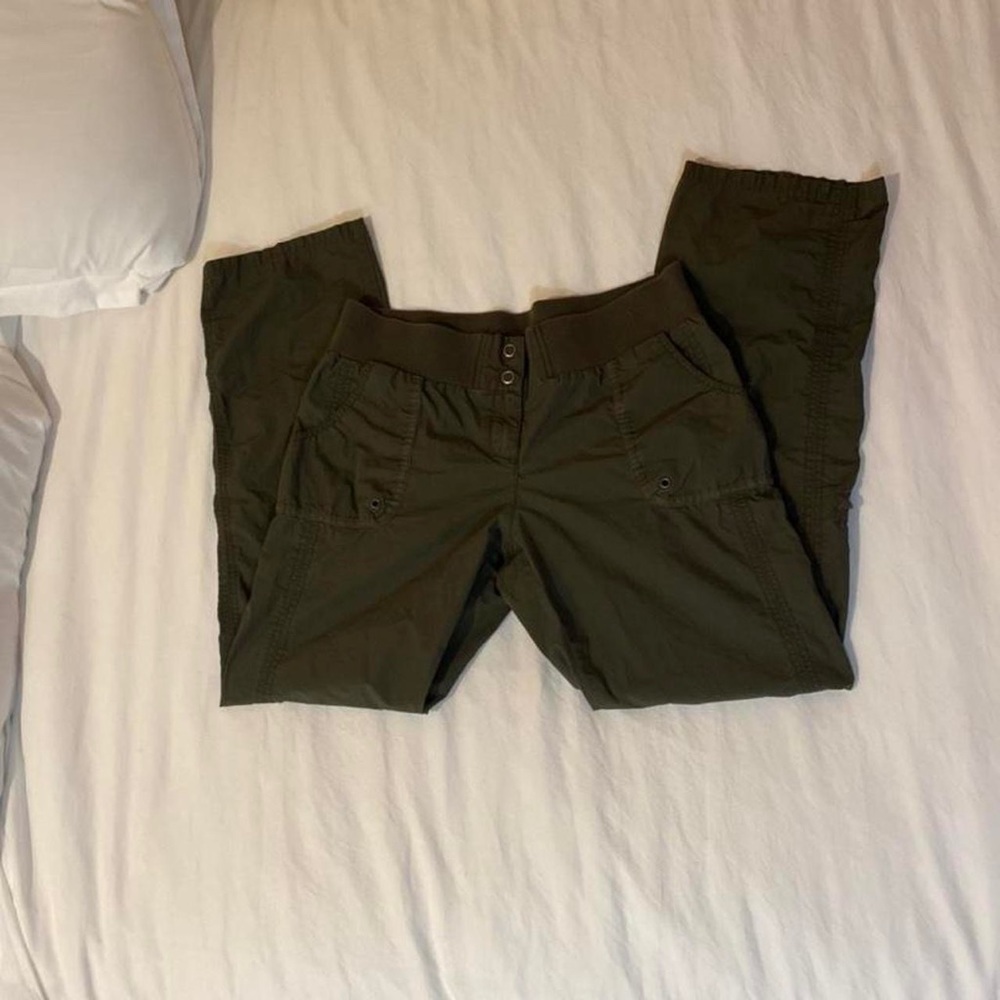 Olive green utility pants